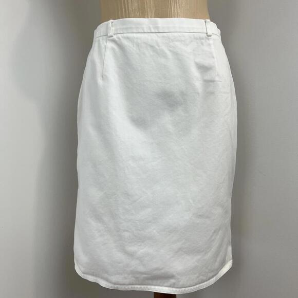 Sonia Rykiel Paris Women's Small White A Line Knee Length Skirt Made in France - Picture 1 of 12